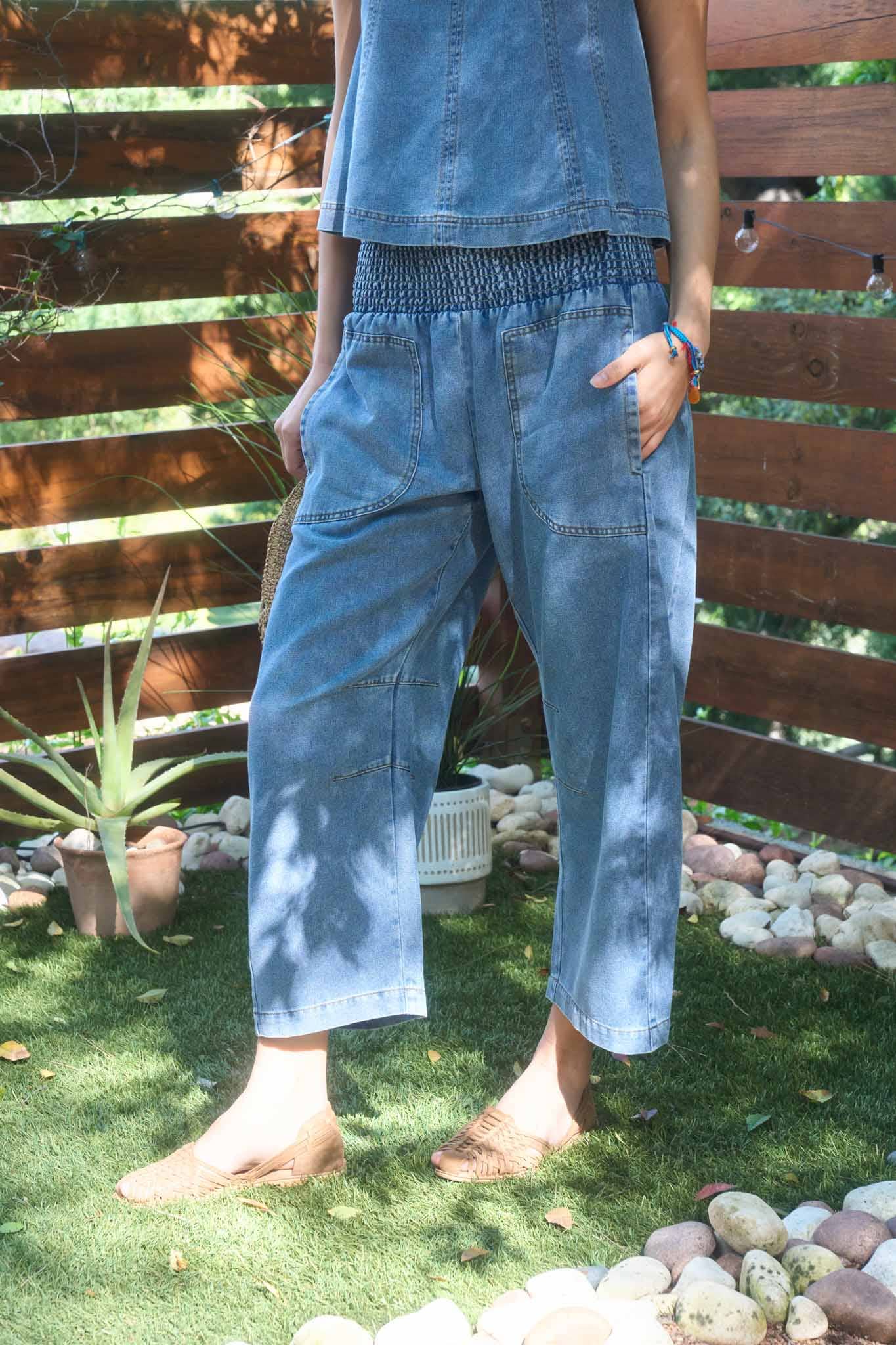 Smocked Waist Pants