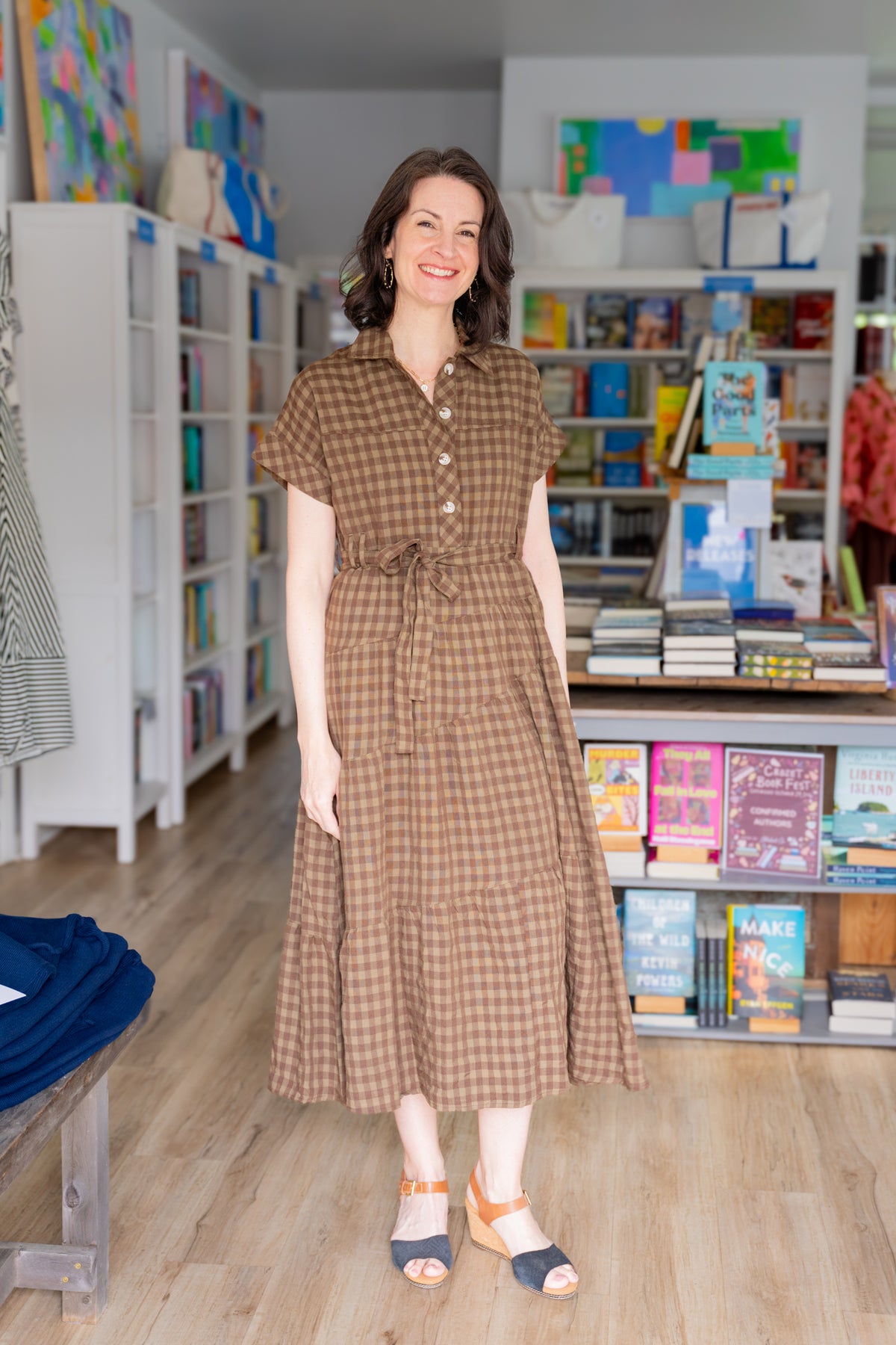 Dark Olive Shirt Dress