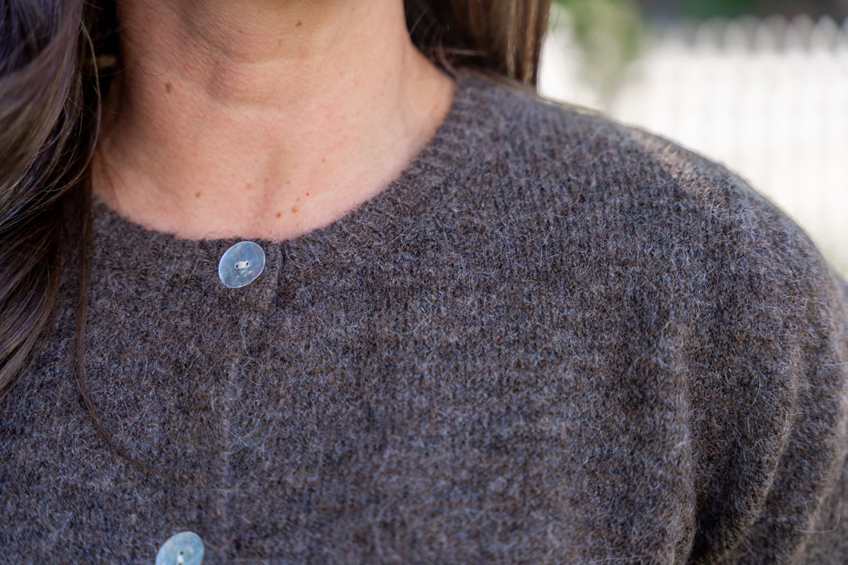 Cherry Round Neck Cardigan