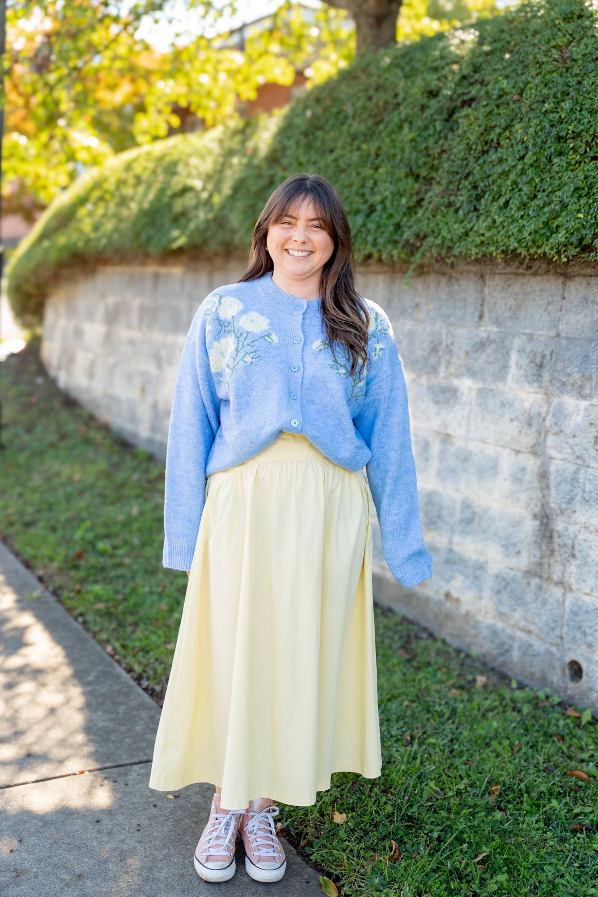 Lemon Drop Midi Skirt