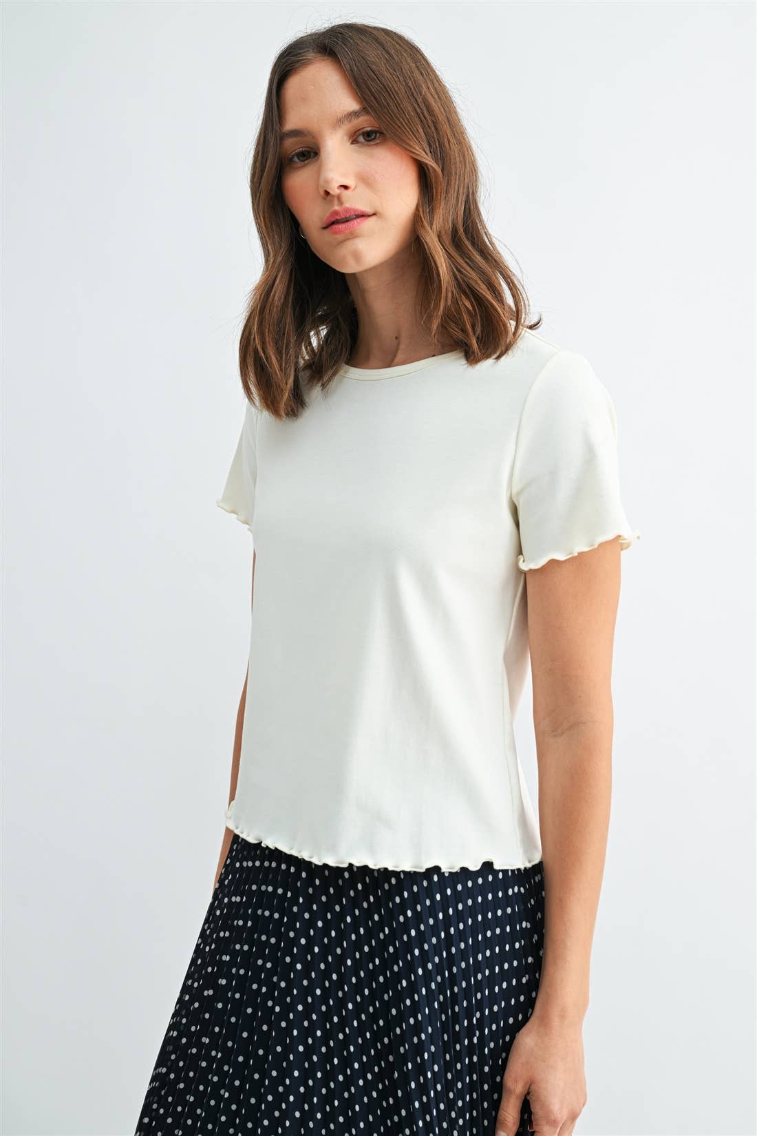 Ivory Merrow Hem Tee