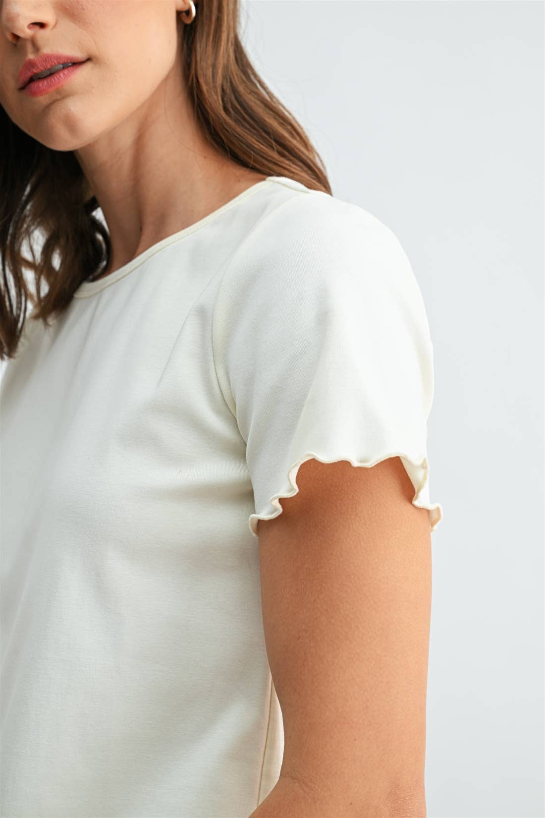 Ivory Merrow Hem Tee
