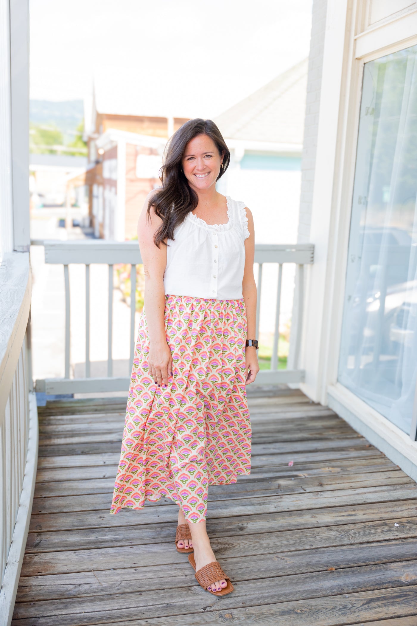 Joanna Floral Midi Skirt