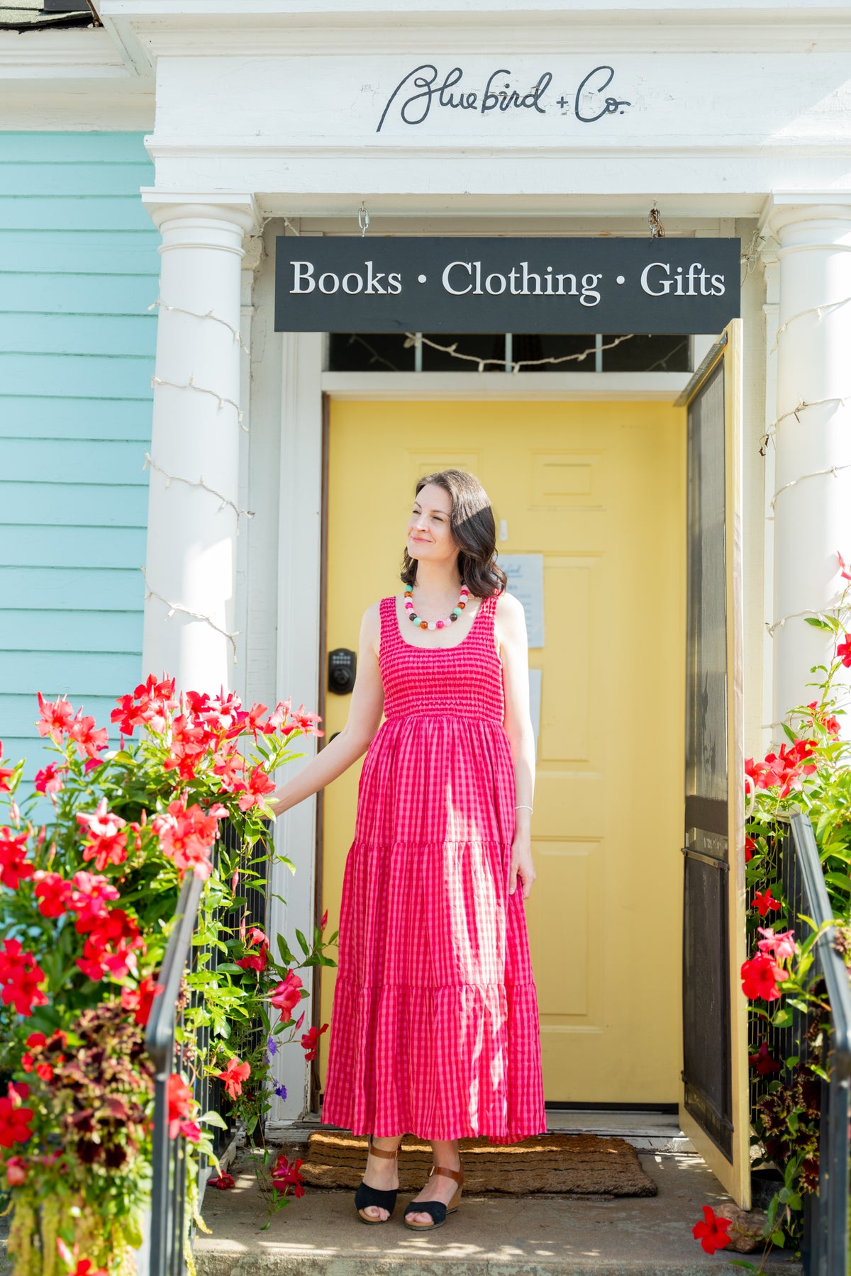 Annabelle Gingham Maxi Dress