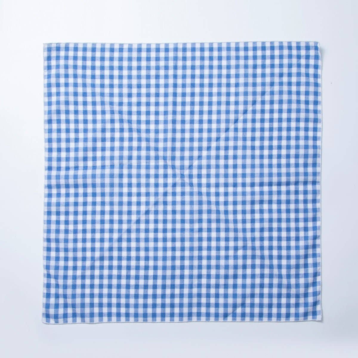 Gingham Cotton Bandana Scarf