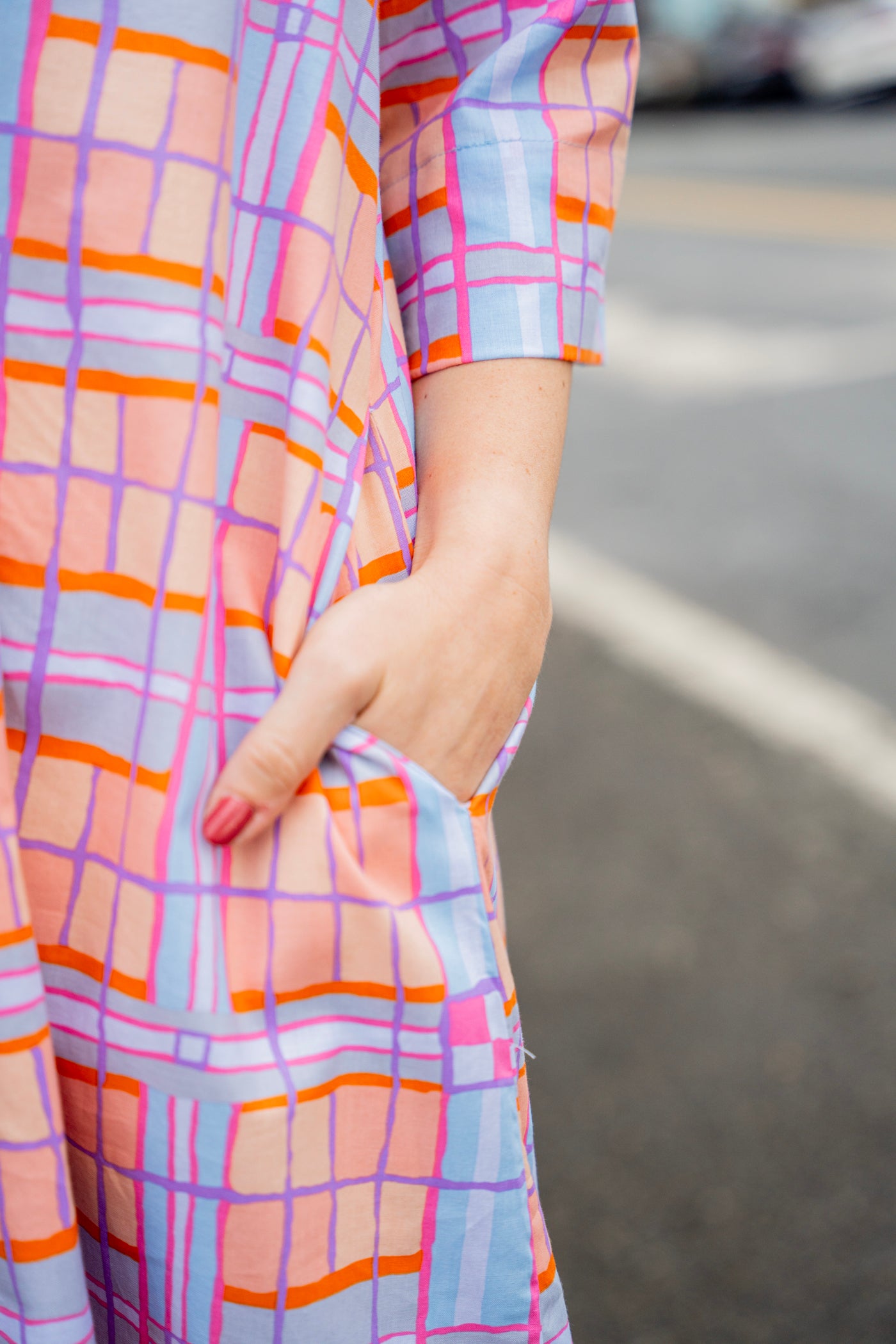 Plaid Midi Swing Dress