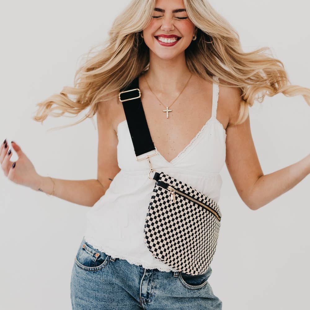 Westlyn Woven Bum Bag *NEW COLORS ADDED*: Cream