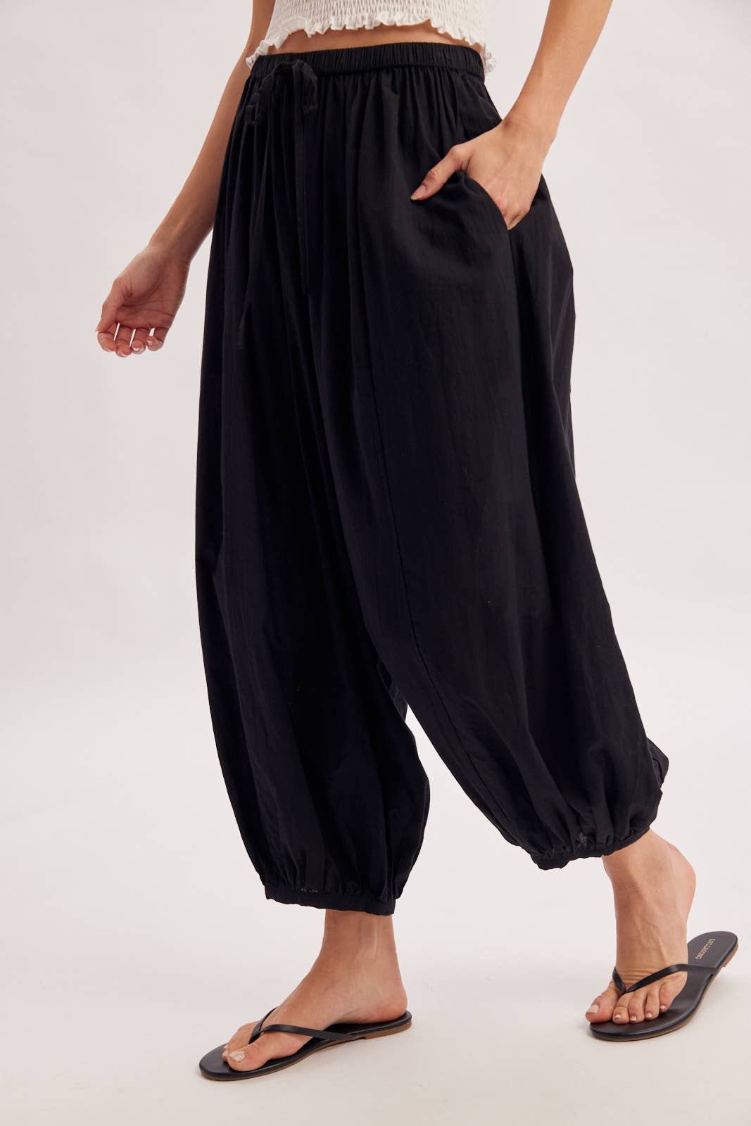 Boho Drawstring Balloon Pants
