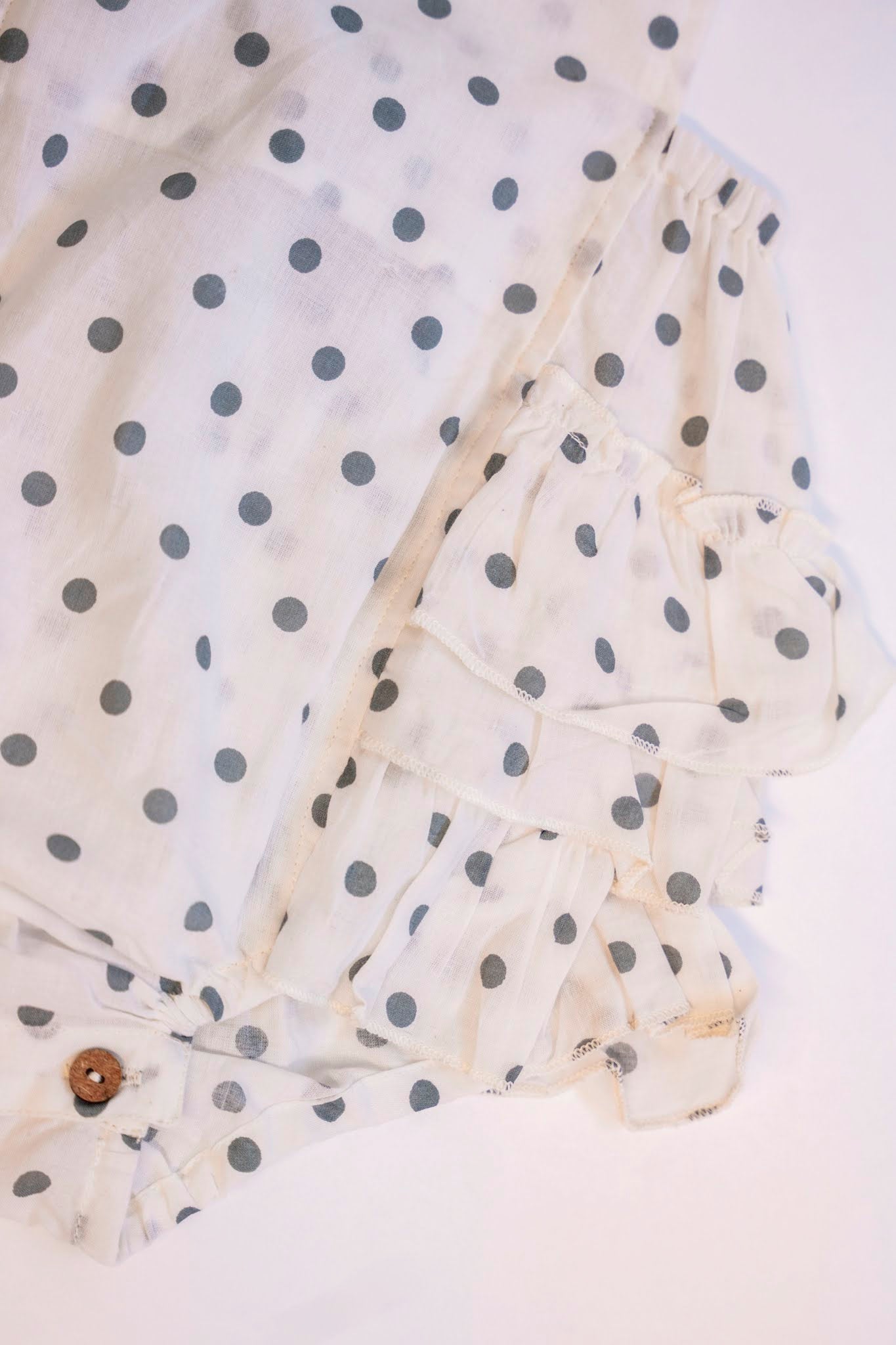 Blue Dot Ruffle Bubble
