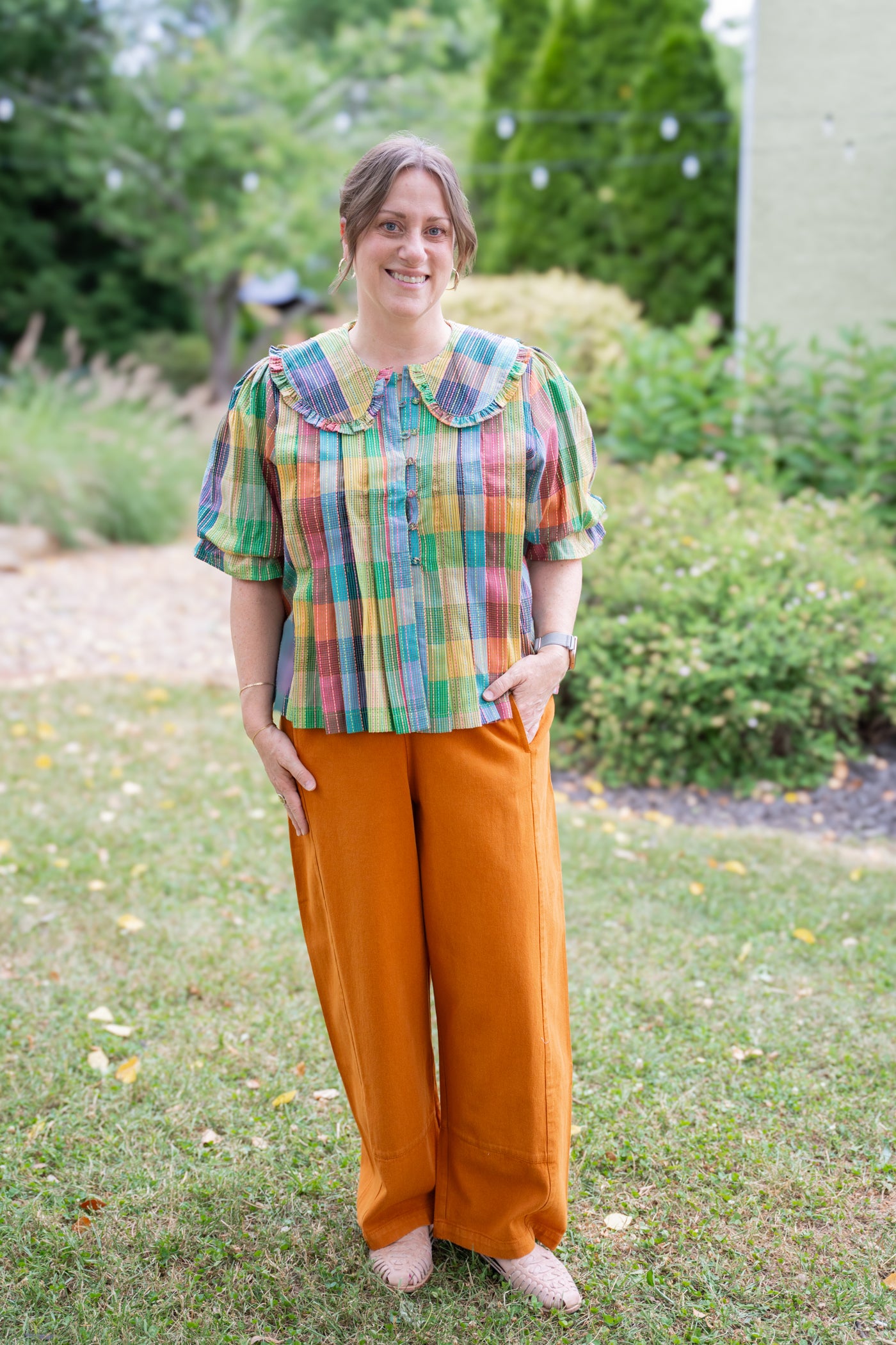 Barrel Pant in Rust