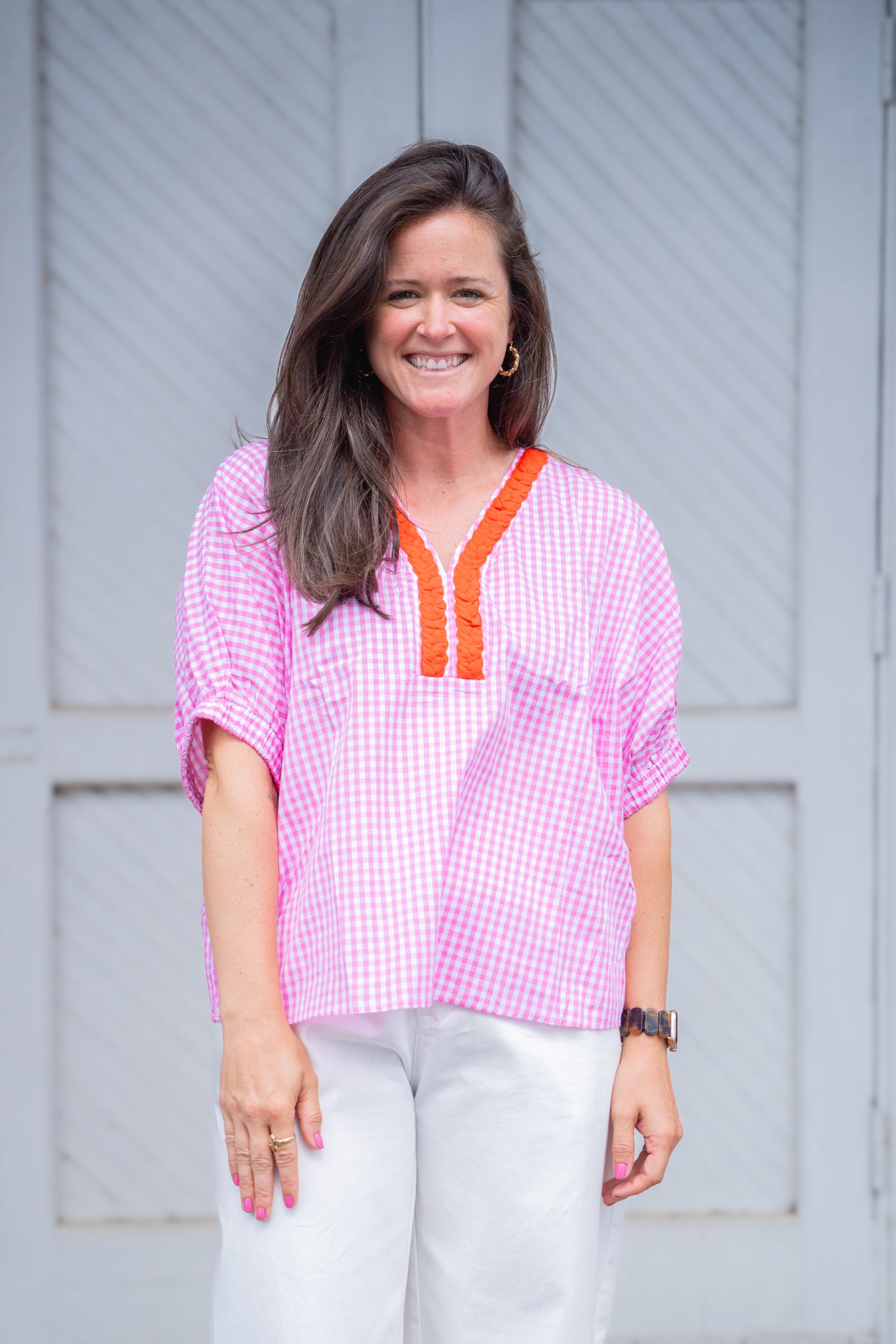 Rosie Gingham Top