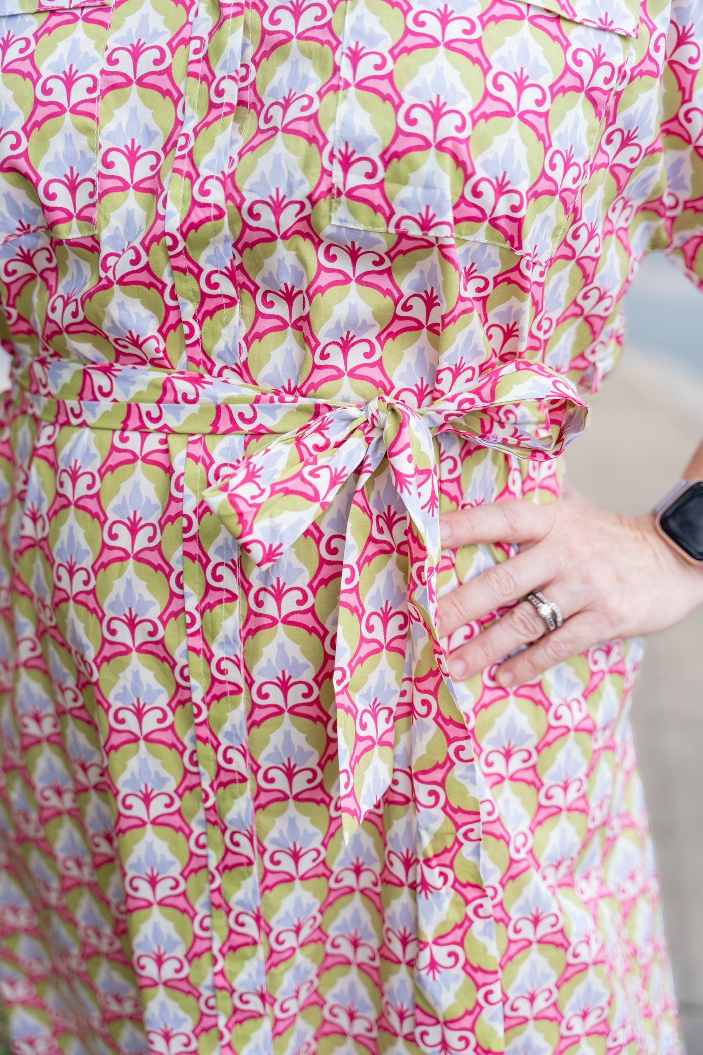 Mythic Petals Shirt Dress
