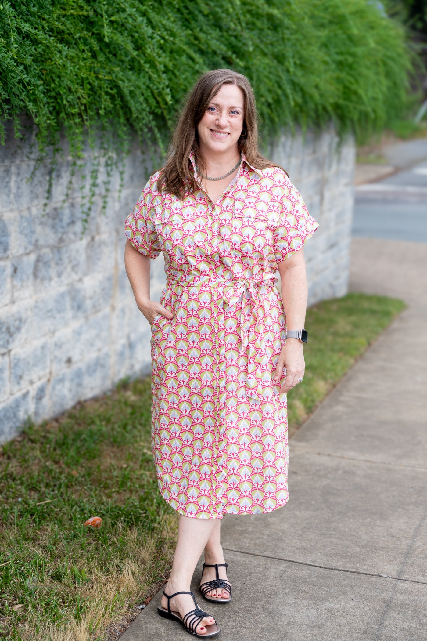 Mythic Petals Shirt Dress