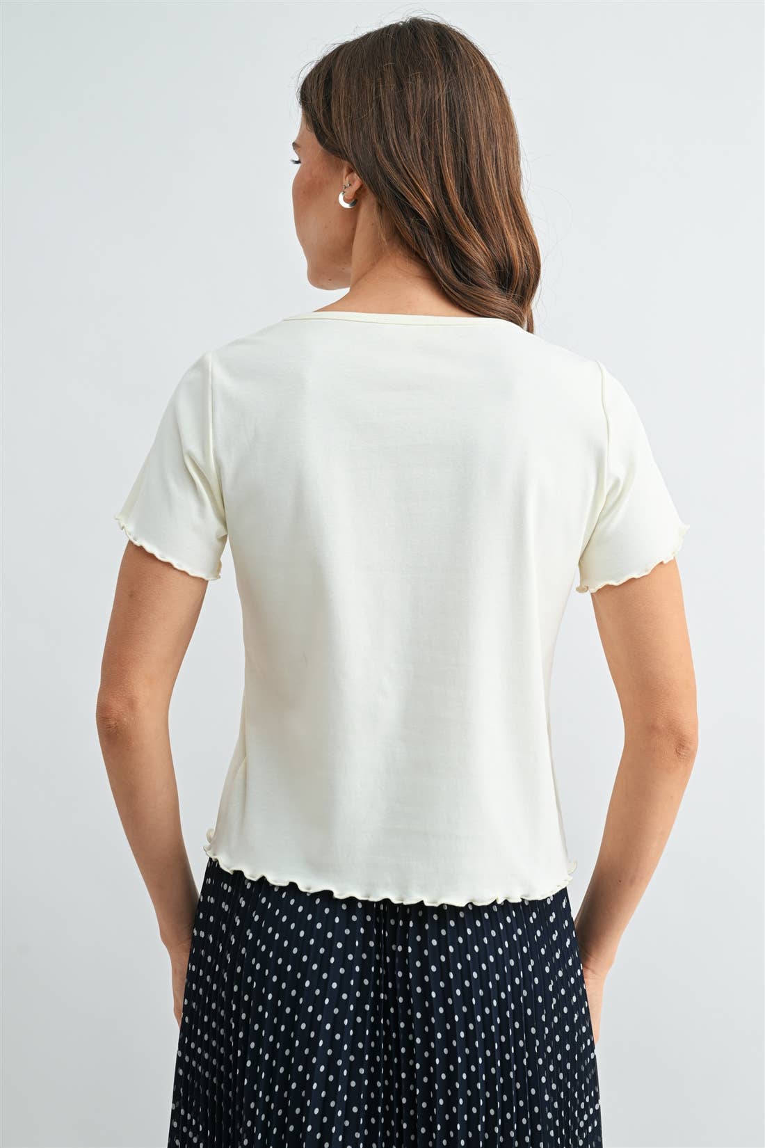 Ivory Merrow Hem Tee
