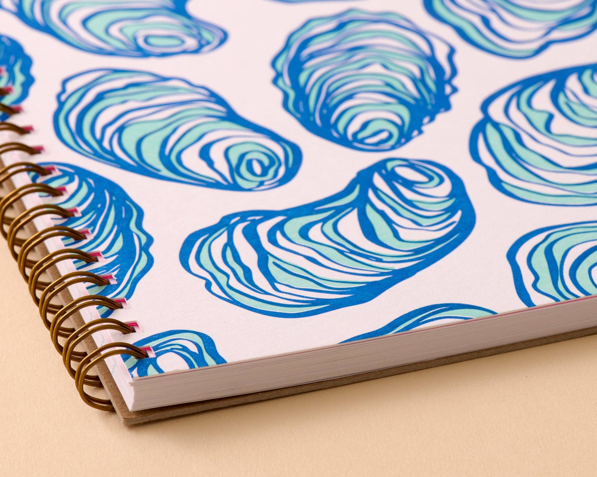 Seafood Beach Summer Spiral Notebook