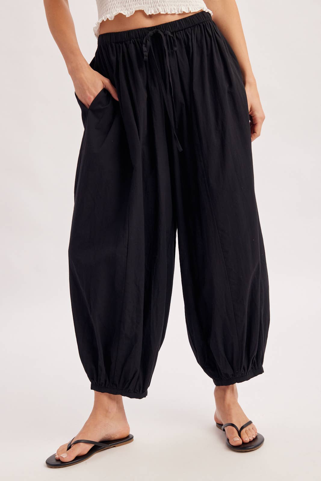 Boho Drawstring Balloon Pants