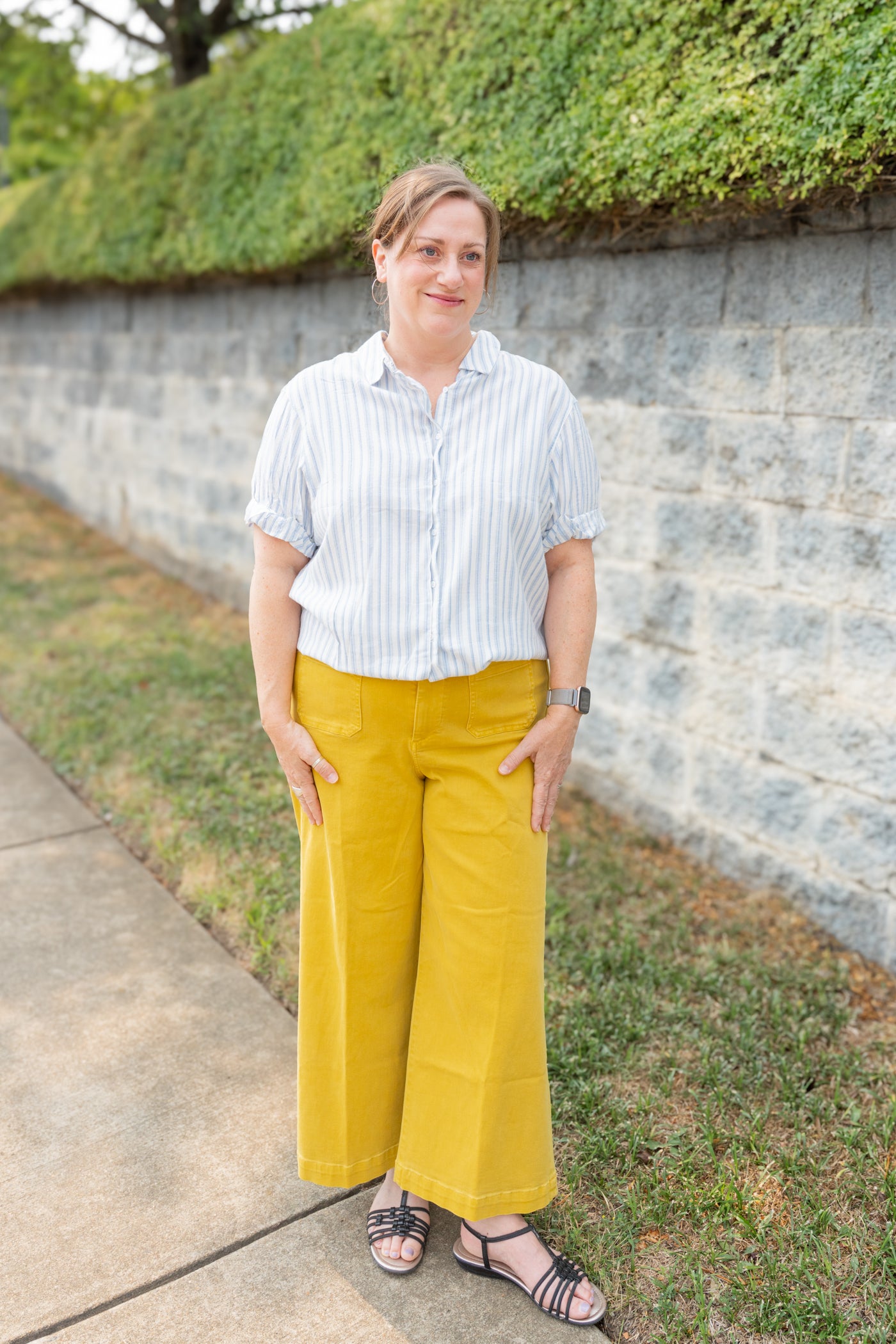 The Benning Top in Skyway Stripe
