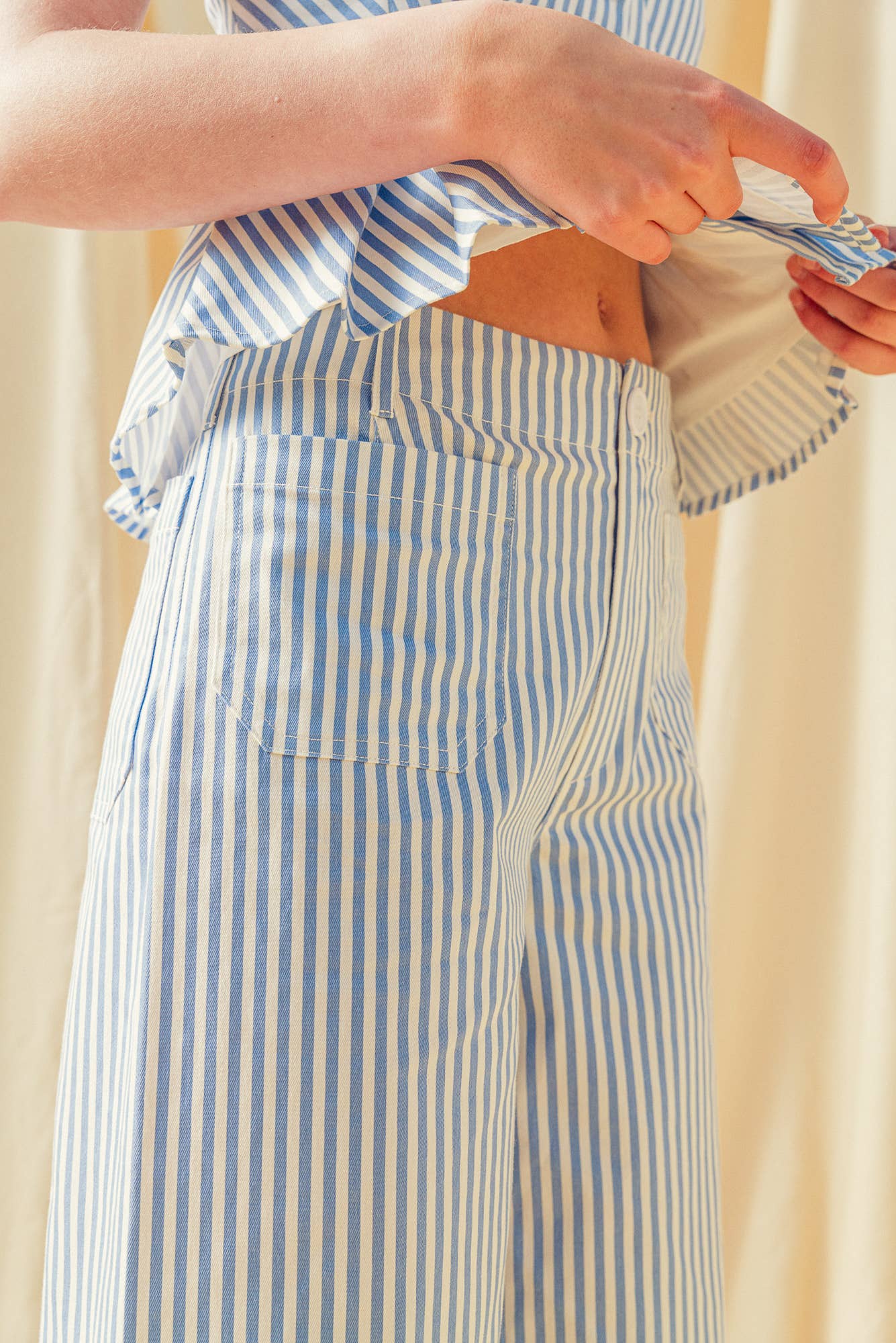 Striped Pocket Front Pants