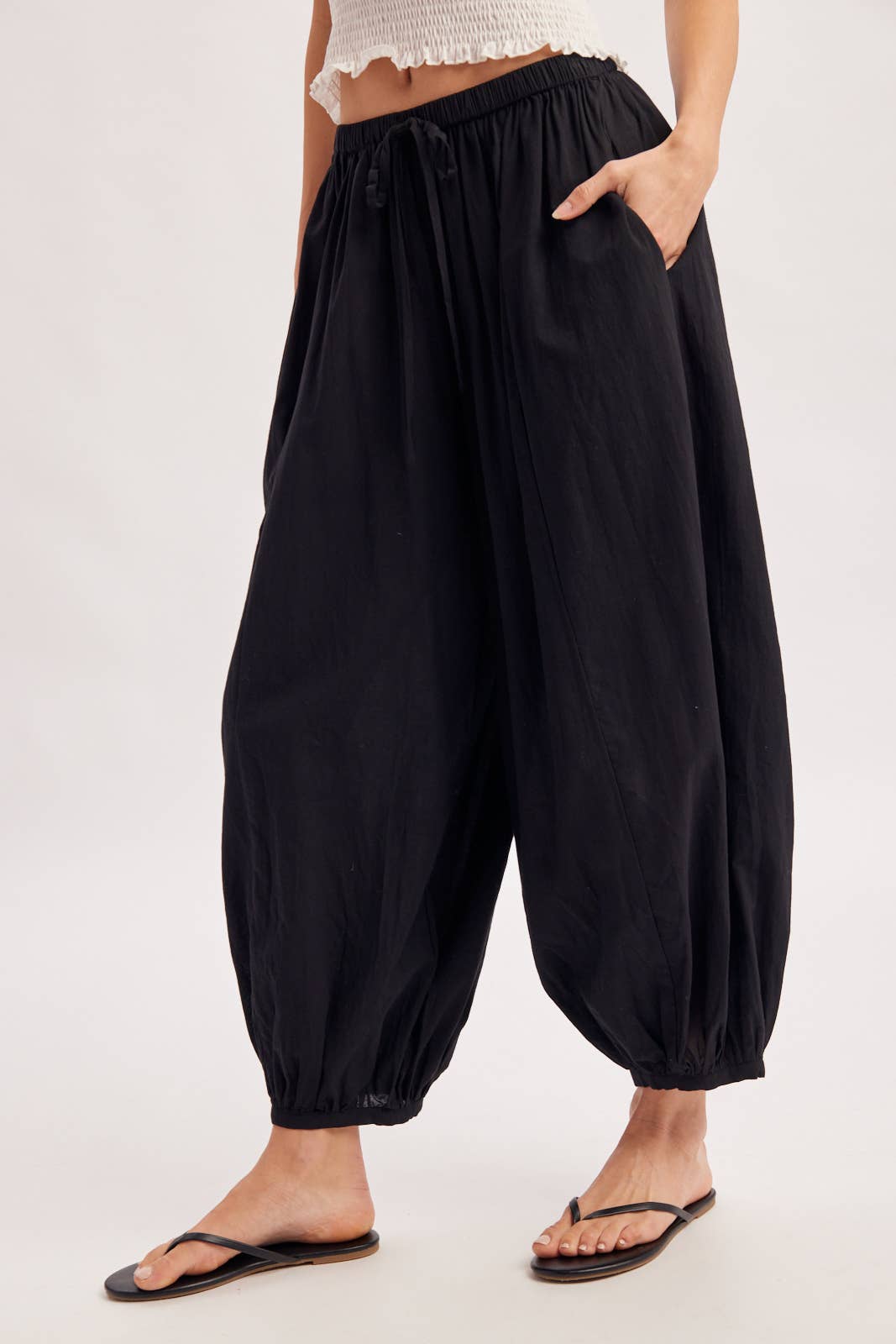 Boho Drawstring Balloon Pants