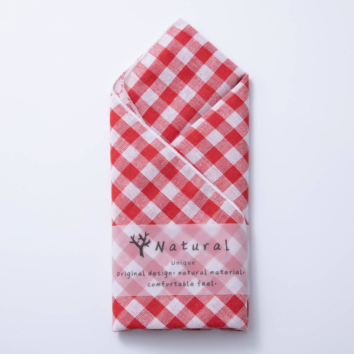 Gingham Cotton Bandana Scarf