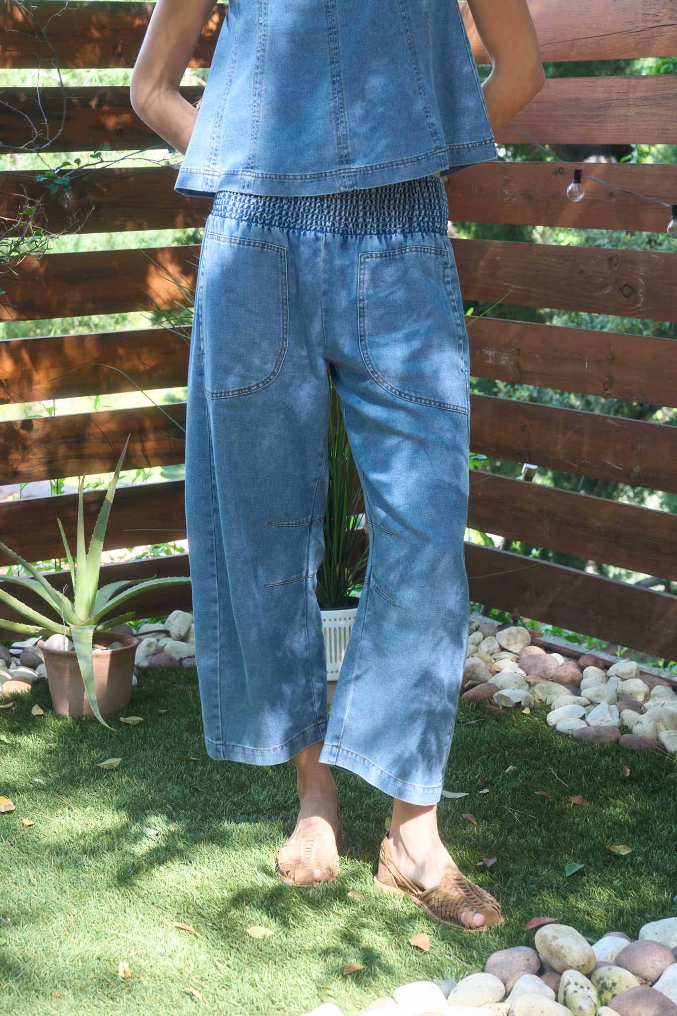 Smocked Waist Pants
