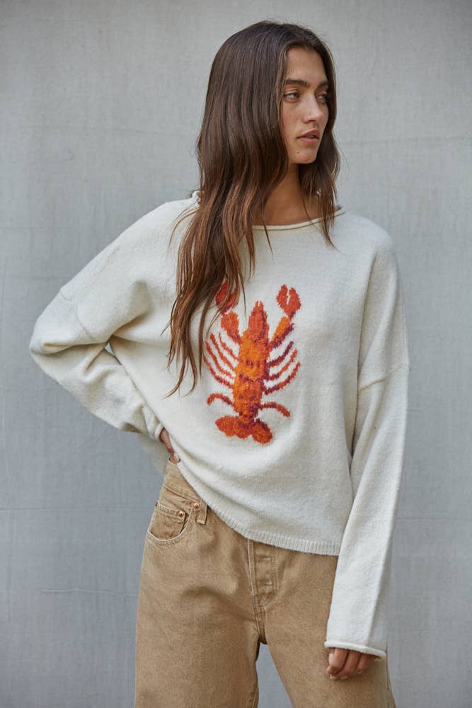 Rollneck Lobster Sweater