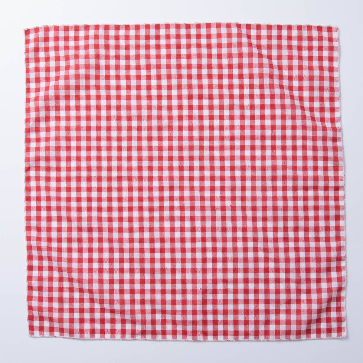 Gingham Cotton Bandana Scarf