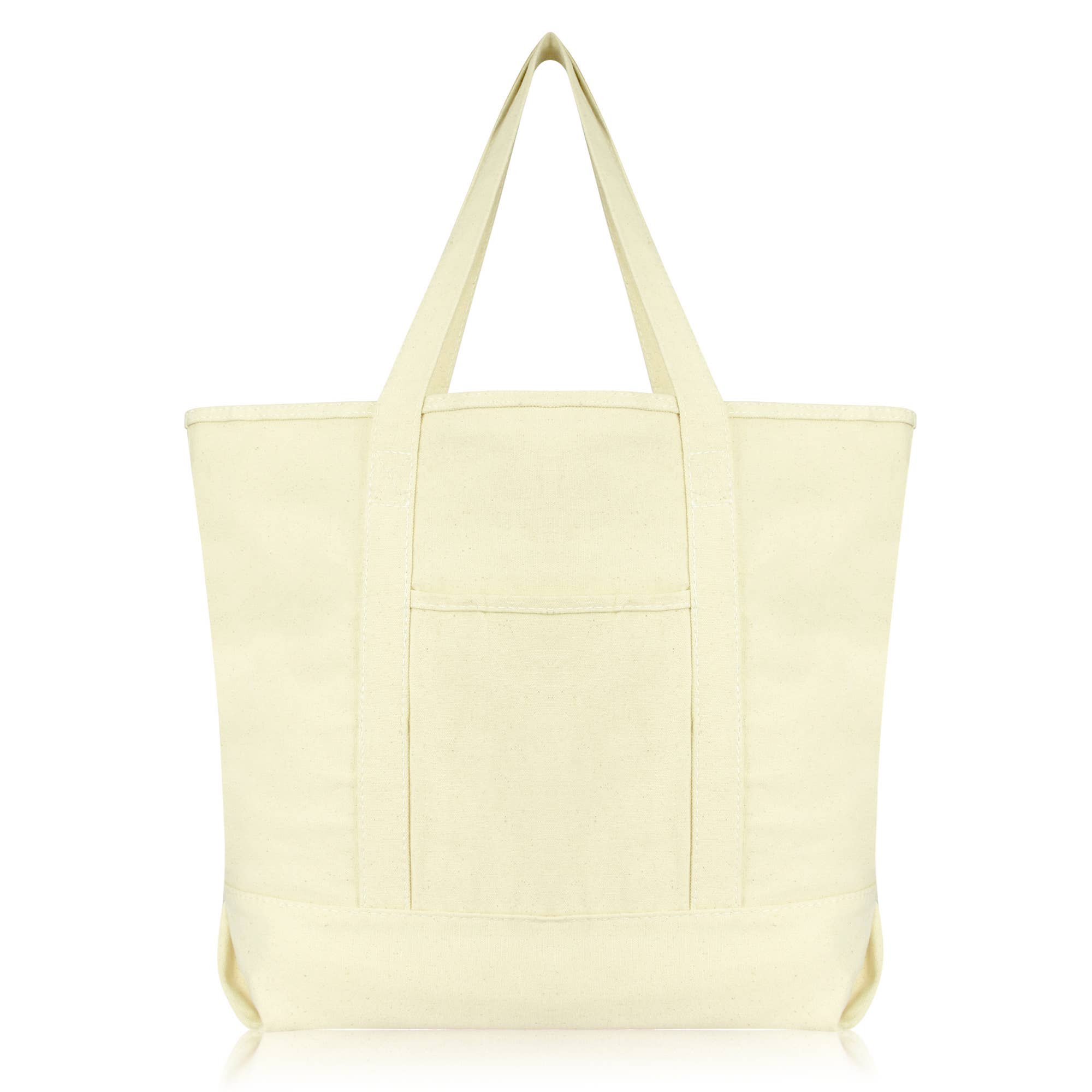 Natural Canvas Shopping Tote 22"
