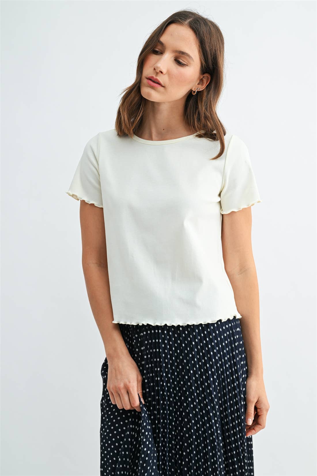 Ivory Merrow Hem Tee