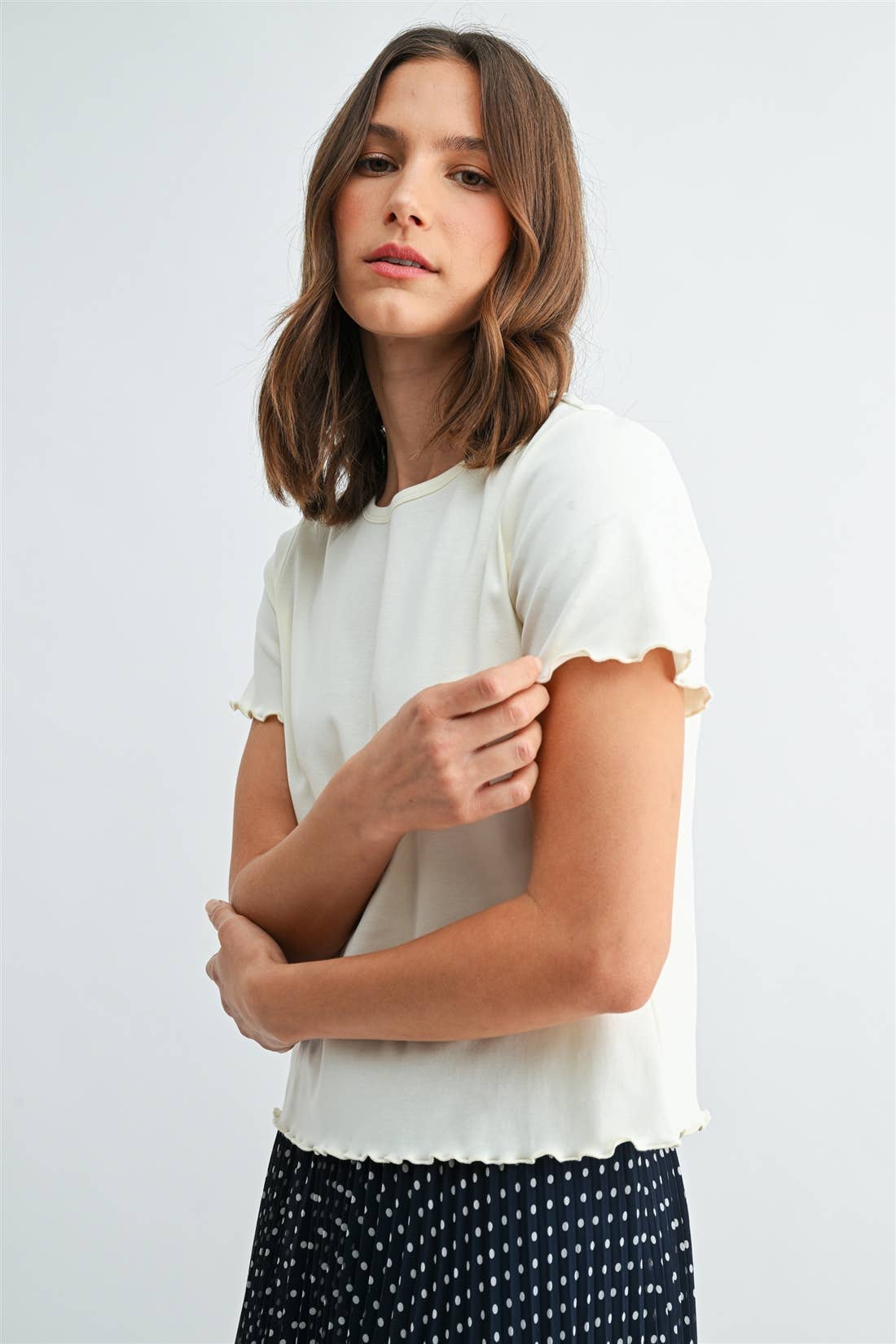 Ivory Merrow Hem Tee