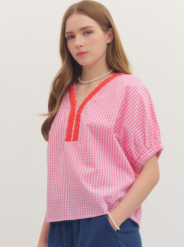 Rosie Gingham Top