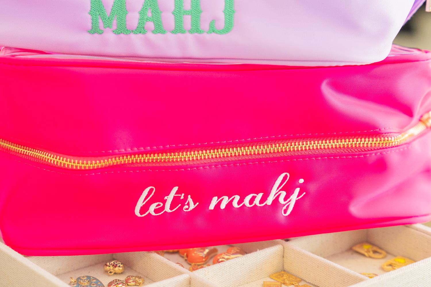 Clear Mahjong Tile Storage Bag with Handles