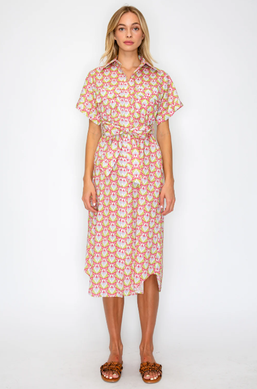 Mythic Petals Shirt Dress